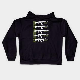 Generation of the Kalashnikov Assault Rifle (white version) Kids Hoodie